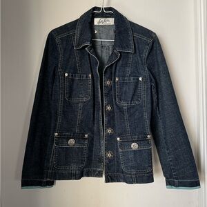 Stylish Dark Blue Jean Jacket